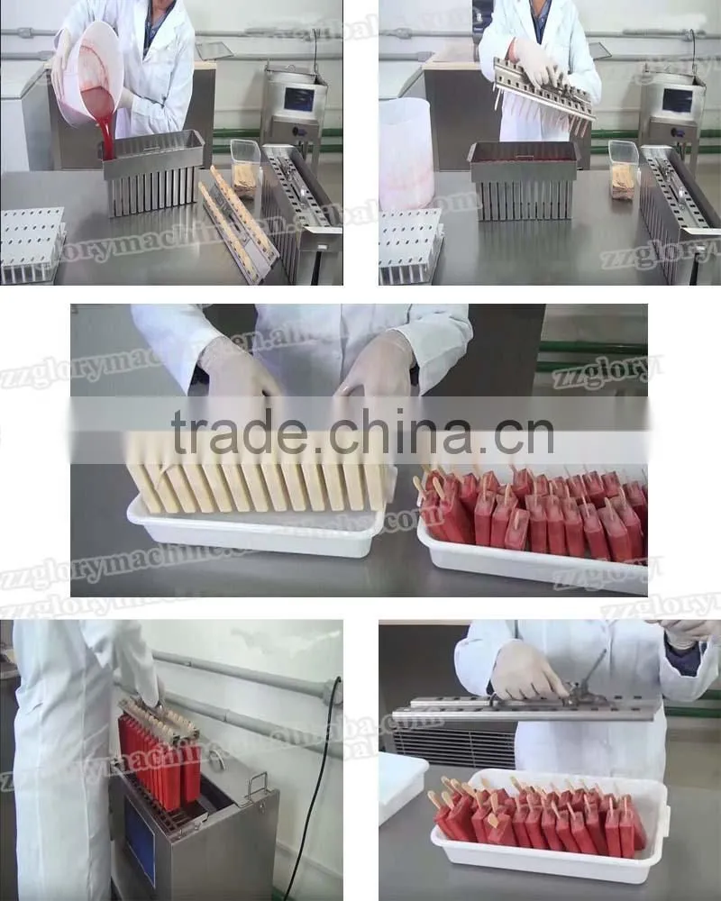 Double Moulds Ice Popsicle Machine/ Ice Lolly Machine/ Popsicle Making Machine