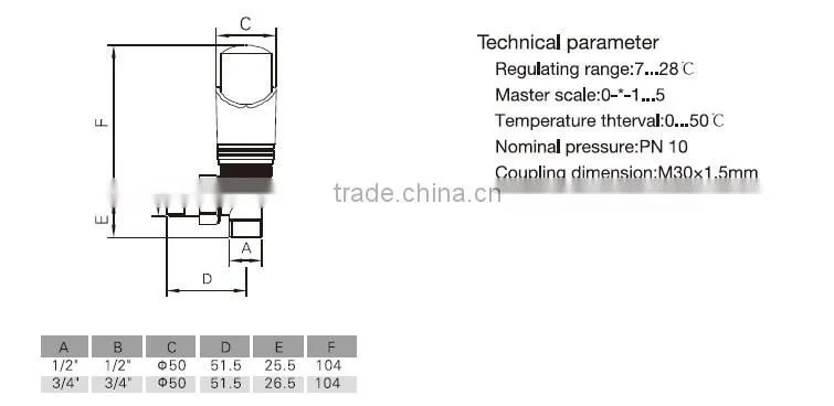 tempreture control Valve