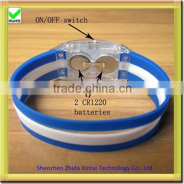 alibaba website silicone led wrist band