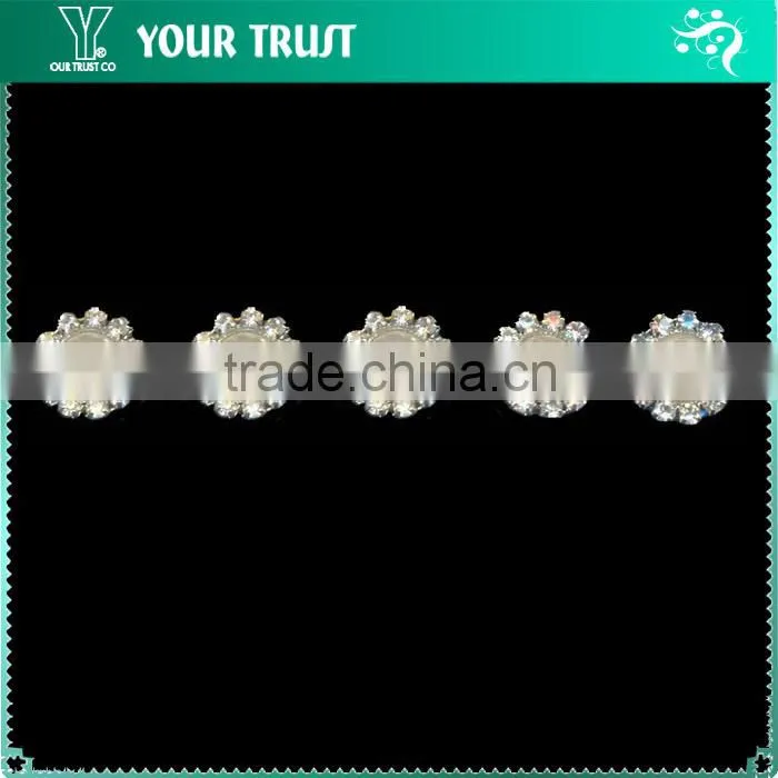 Wedding Bridal Dress 1.3CM AB Round Resin 3MM Crystal RhinestoneTrimming