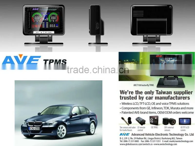 Quality Product Car Accessary AVE T100-SERIES Tire Pressure Mnitoring System TPMS for BMW E90