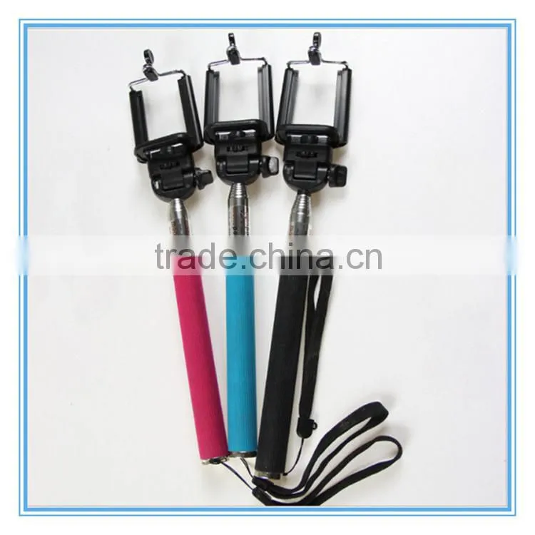 2015 new product Wireless Extendable selfie stick with zoom