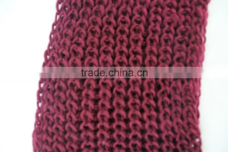 Stock Item cheap knit neck warmer circle scarf burgundy loop scarf