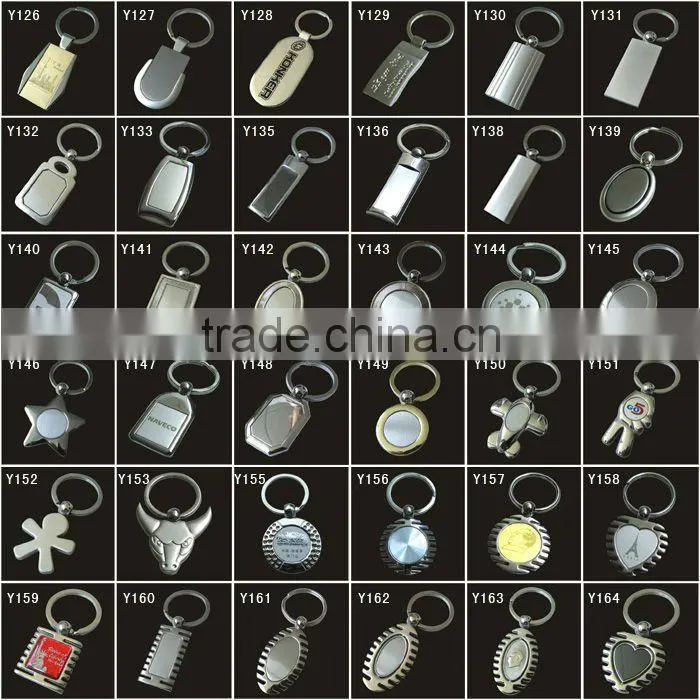 custom metal keyring with printed logo