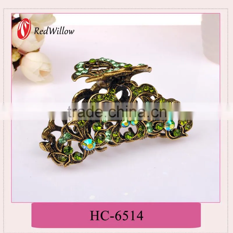 Gold supplier china princess flower hair claws