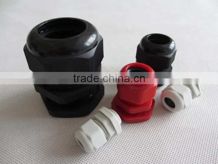 PG Series IP66 Plastic Waterproof Nylon Connector And Cable Gland m8 nylon cable glands