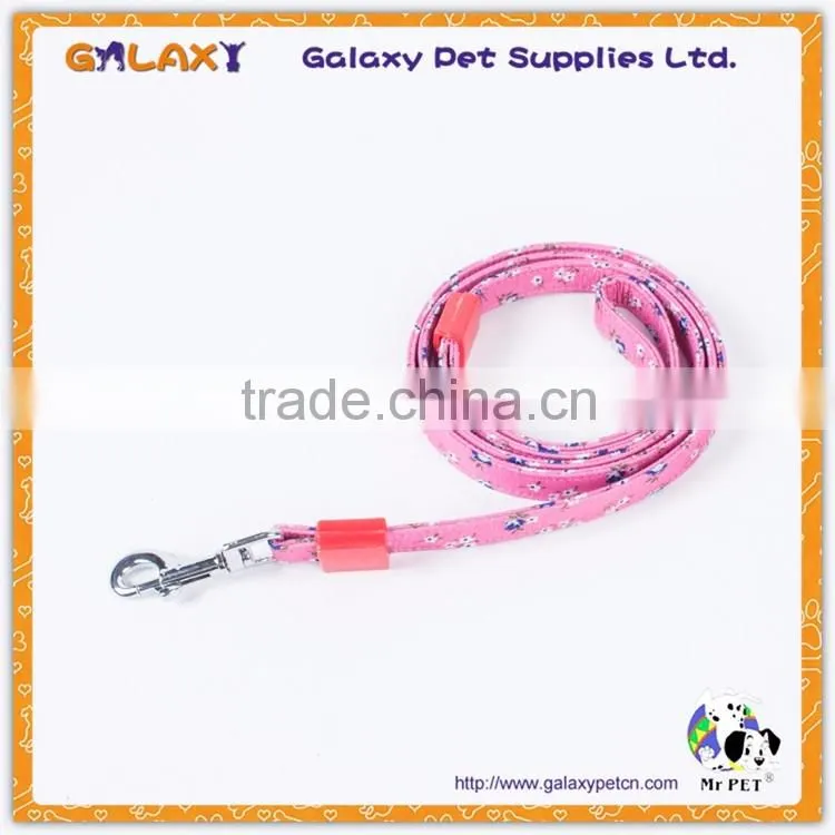 Plain knitting strong nylon material pet dog leash made in china