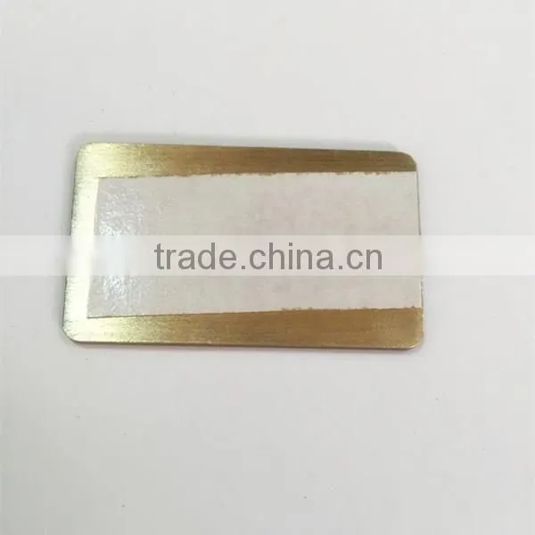 supplier embossed metal brand logo tag with 3m sticker china online shopping