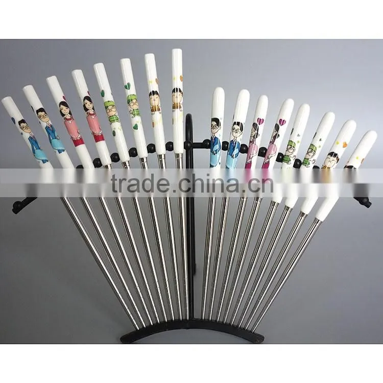 Exquiste design ceramic chopsticks with family logo