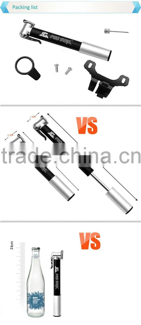 PRO STAR best seller mini bicycle hand pump with high quality
