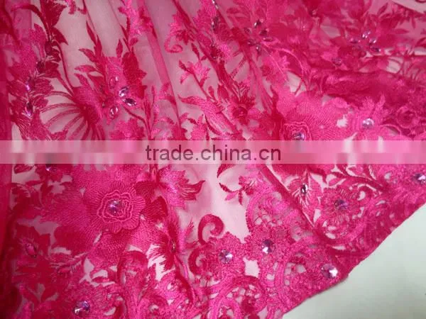 High quality french lace fabric african bridal lace fabrics embroidery lace fabric for wedding dress