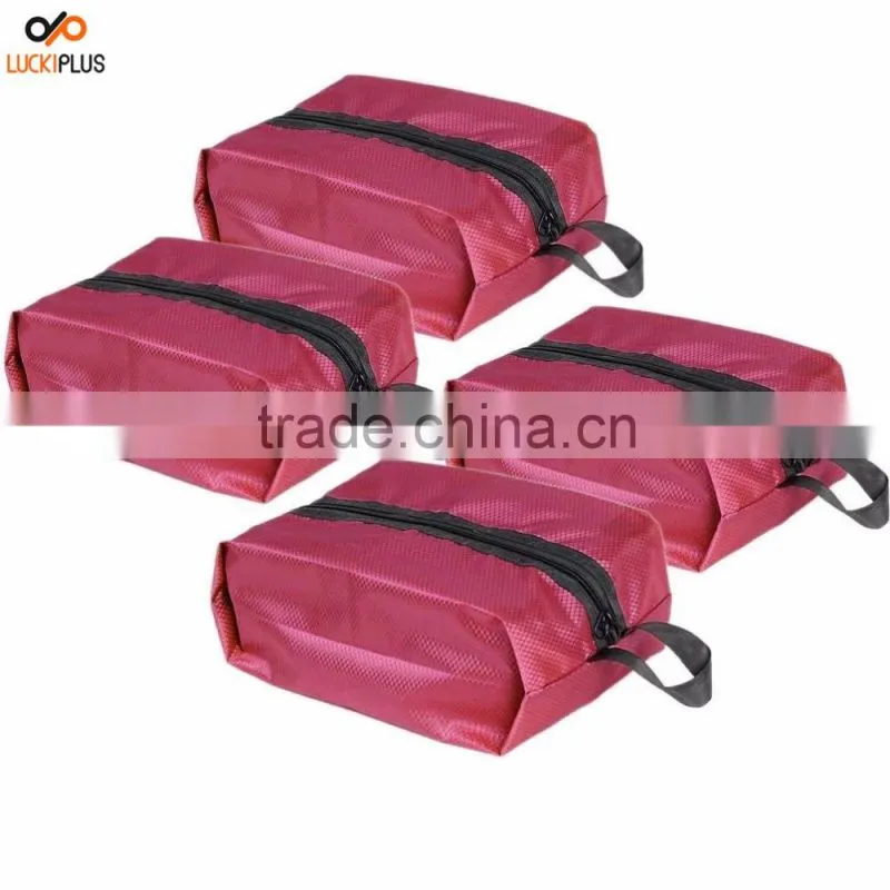 Luckiplus Portable Waterproof Nylon Travel Shoe Bags Travel Essential