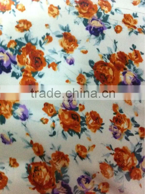 US$ 1/M up Chiffon Print Fabric Textile Stock Stocklot019