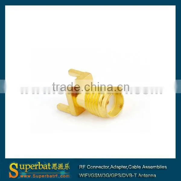 SMA thru hole Jack vertical PCB Mount bnc male to sma female connector