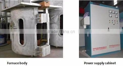Factory price 150kg Medium frequency electric aluminum induction melting furnace