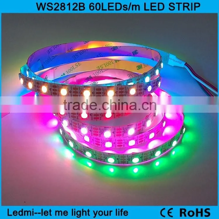 Individually addressable rgb full color digital rgb ws2812b led strip