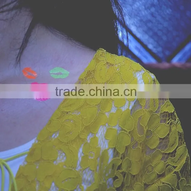 Bracelet Fluorescent Green Temporary Tattoo