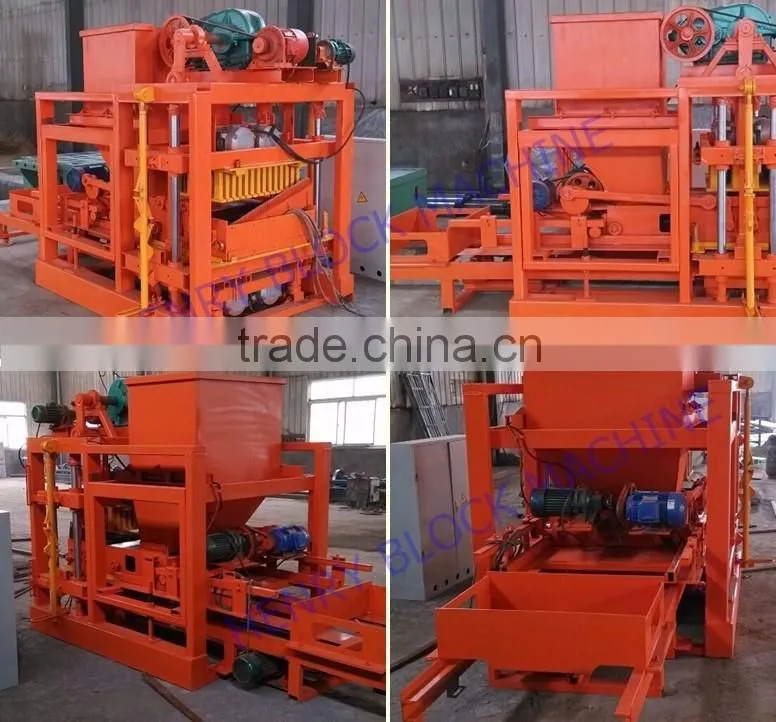 Made in China QTJ4-26C autoamtic concrete block making machine price in india, hollow block machine for sale