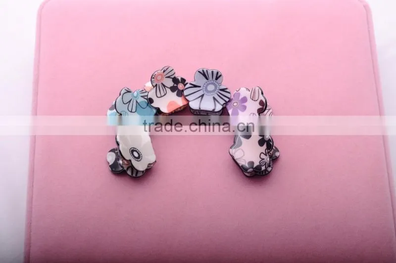 >>>2016 top! YIWU T&J fashion Korean style lady kids plastic multicolor women small hair claw/