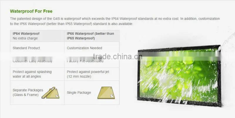 Infrared Touch Screen Frame IR Touch Kit PQ Labs G4S