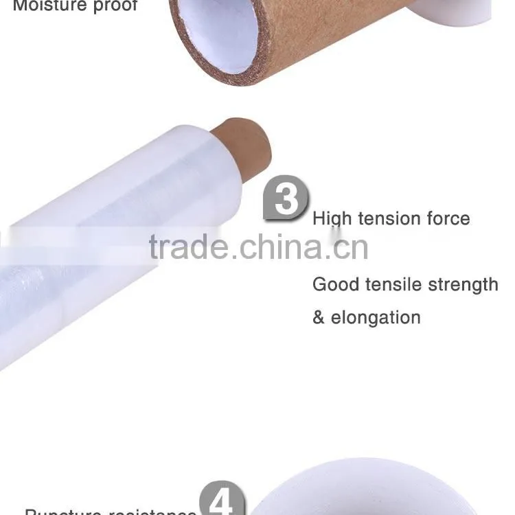 cheap transparent cast extended paper core hand use film