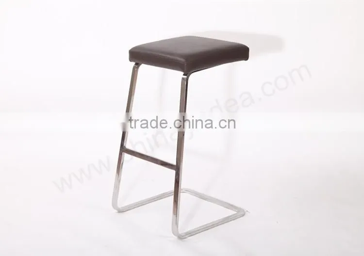High polished stainless steel bar stool modern designer stool reproduction
