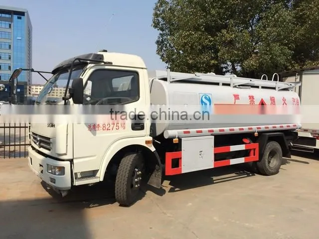 2 axles mini petrol tanker for sale 8cbm diesel type fuel tank truck dongfeng used oil trucks