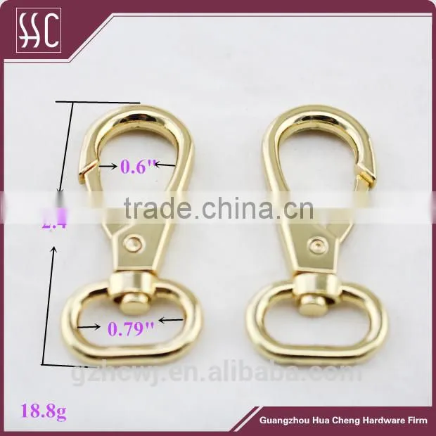 swivel metal dog snap hook,snap hook for handbag, snap spring hook