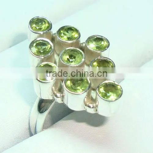 925 Stamped Sterling Silver Citrine Semi Precious Gemstone Pendant