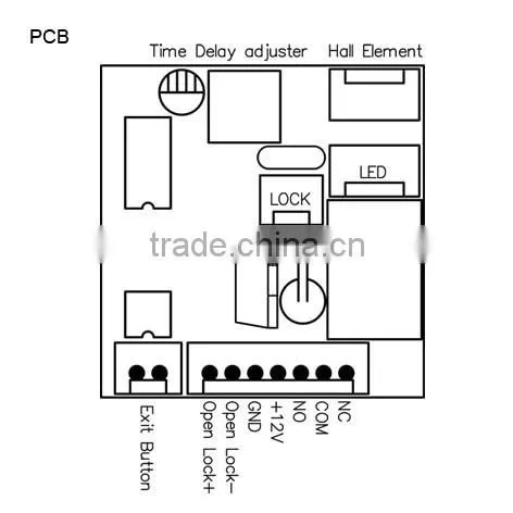 300KG/700LBS magnetic door lock with timer,signal output