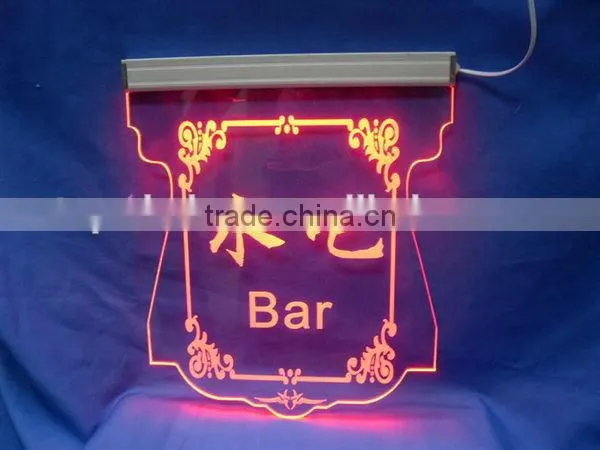Fashionable promotional acrylic led sign display stand