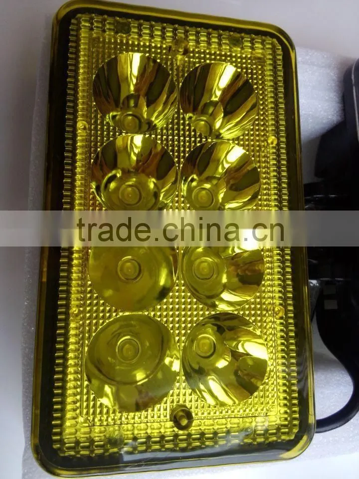 5 inch auto 15 LED spot light 24v water-proof fog light yellow