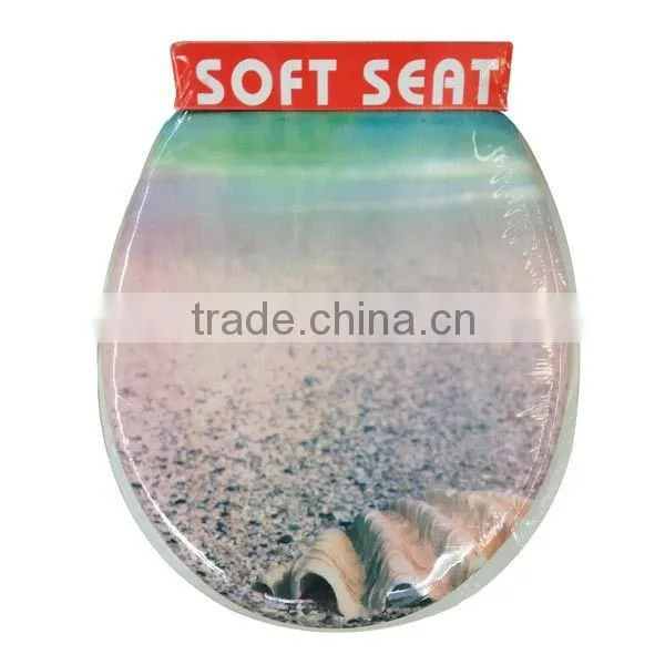 Scenery ocean design toilet seat cover