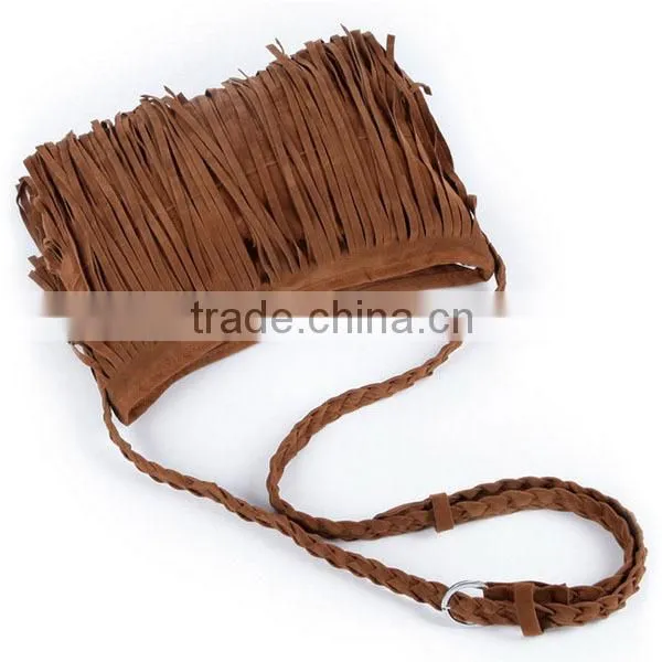 Tassel Fringe Handmade Leather Purse