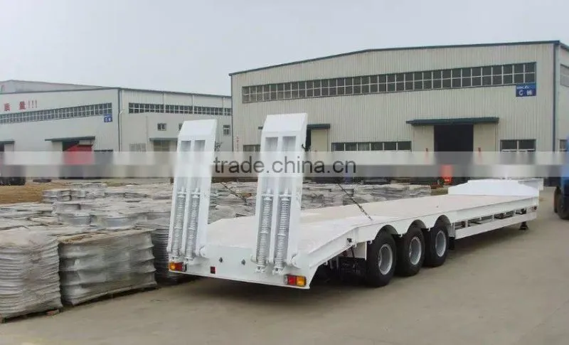 Best selling Transportion heavy machinery 60T-120T low bed semi trailer