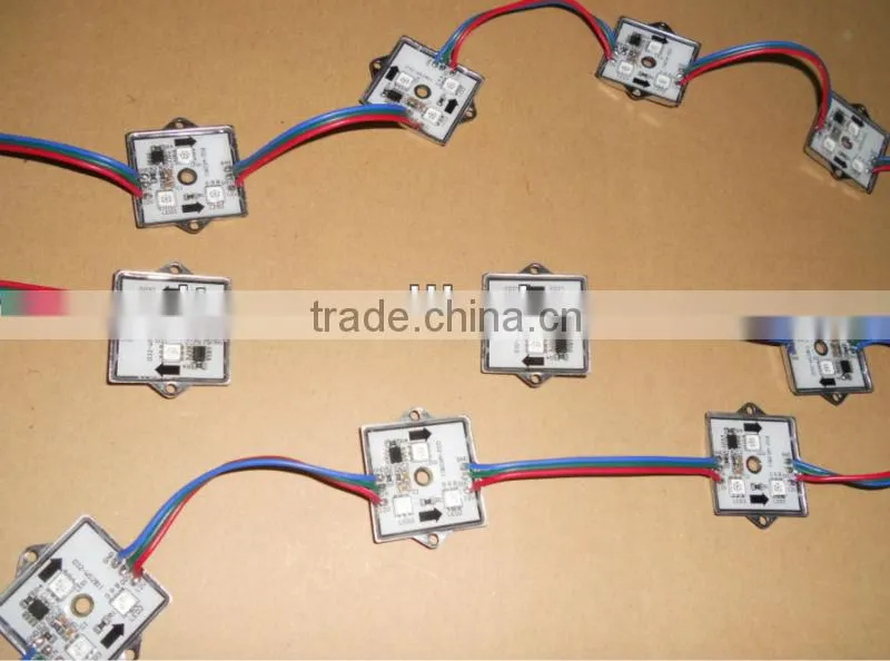 promotion!!! WS2811 LED digital pixel module,with 3pcs 5050 SMD RGB LEDs,DC12V input,20pcs a string