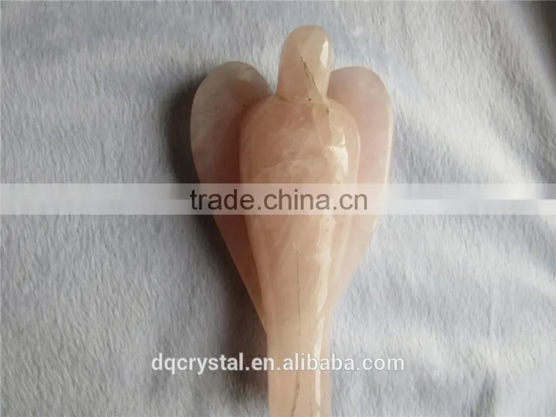 2015 Hot Quartz Crystal Angels Sale / Natural Carving Angels Wholesale/natural,decor small Rock crystal Angel figurines for sale
