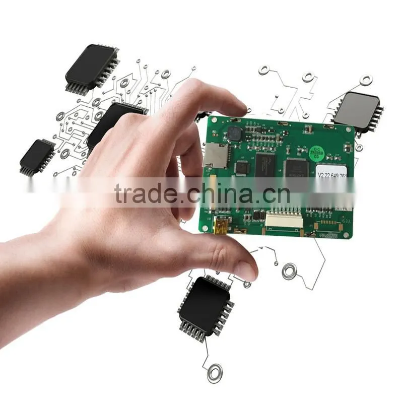 High Contrast 3.5 inch tft Industrial display with RS232 / TTL UART interface & USB Port