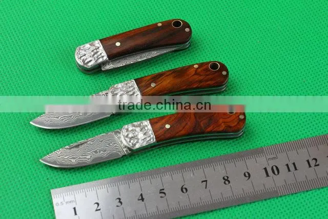 Cocobolo mini pocket knife folding knife UD402103