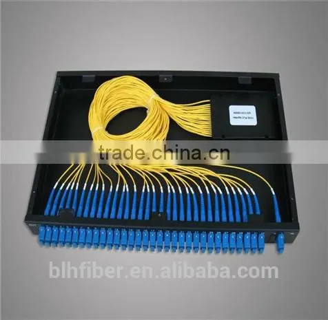 PLC Splitter in steeless tube box rack mount for FTTB/FTTC/FTTP/FTTH