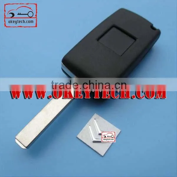 OkeyTech Citroen 2 button flip case without groove blade and battery place CE0523 for citroen key shell for citroen