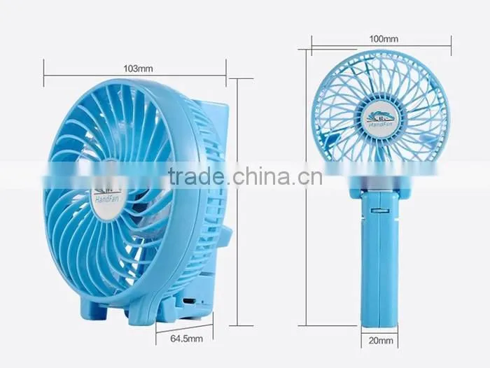 Newest mini handy fan rechargeable ceiling fan with lights
