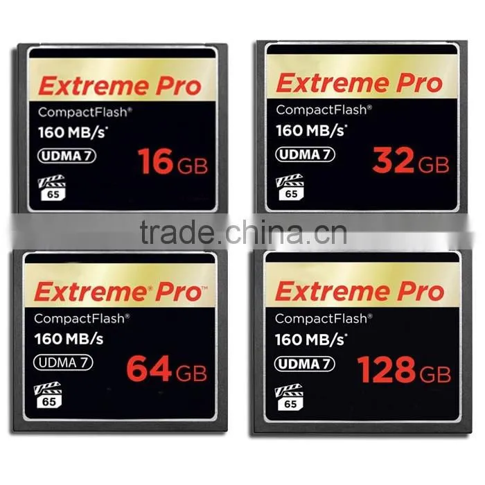 Blister Packing 64GB Real Capacity Extreme Pro CompactFlash CF Card UDMA7 95MB/s CF Memory Card 16 32 128 GB micro Camera