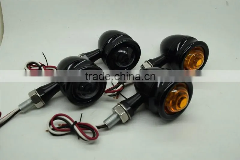 Aluminium LED Motorbike Motorcycle Retro Bike Indicators Turn Signals Lights