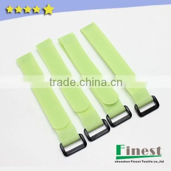 Hook and Loop book strap With metal Buckle