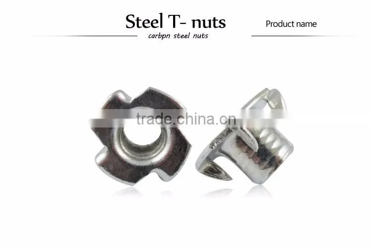 New arrivals 2016 customized hardened steel m4 t nut