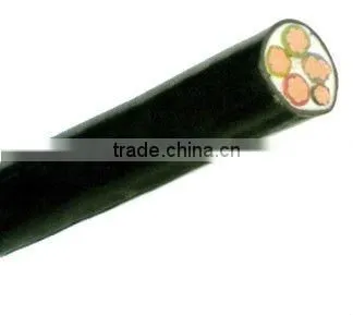 Hot selling 4/0 3/0 2/0 1/0 AWG Flat Rubber submersible cable