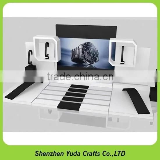 Manufacturing various of wooden watch holder, Yuda factory MDF watch display