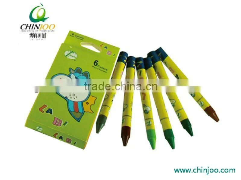 6 colors Wax Crayon