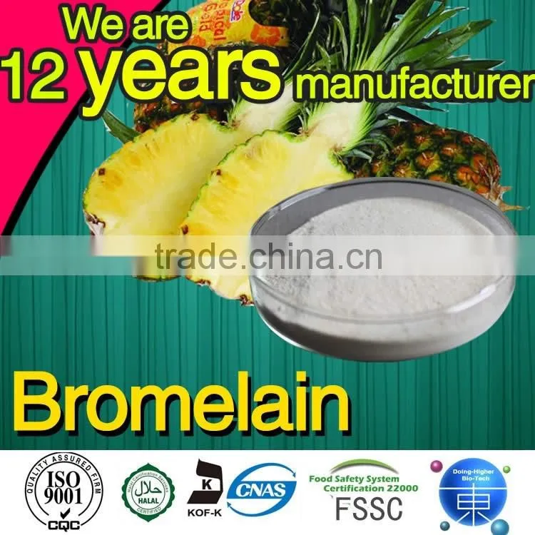 Factory price direct selling pineapple enzyme bromelain 100% natural pineapple enzyme bromelain